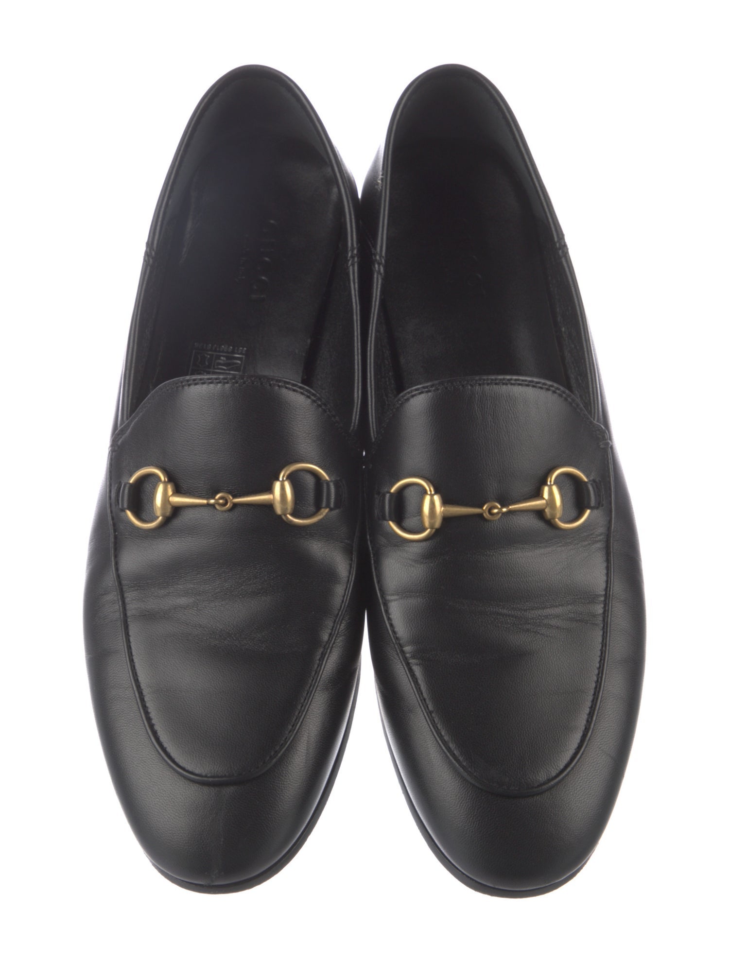 Gucci Horsebit Accent Leather Loafers